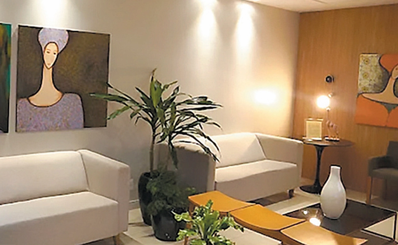 Sala de espera da FertVida Prime, em São Cristóvão, Teresina.